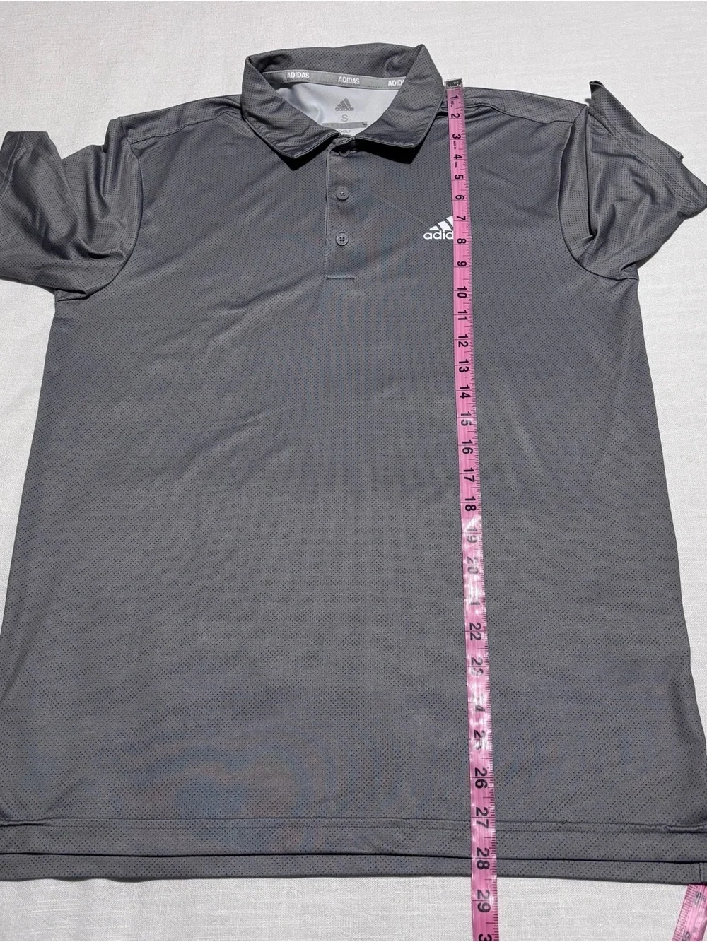 Men’s Adidas Ultimate UPF 50 Golf Polo Shirt | Gray | Size Small | ADVR0792